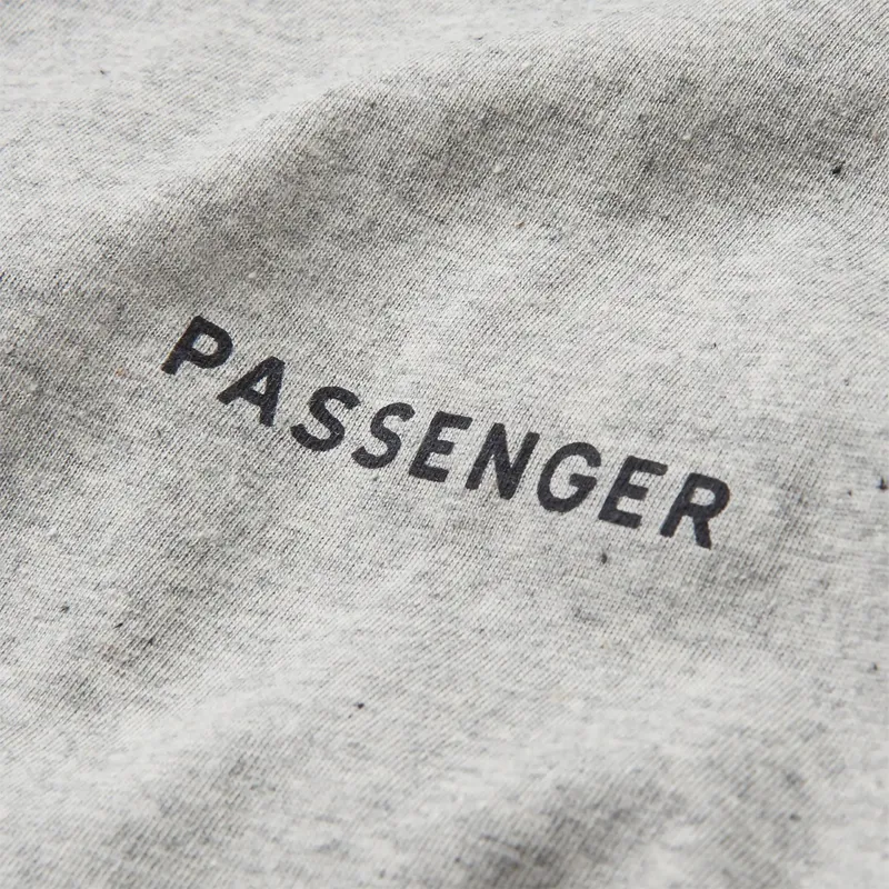 Passenger Made To Roam Recycled Cotton T-Shirt in Grey Marl-5