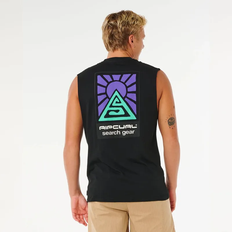 Rip Curl Search Dawn Muscle Tee in Black