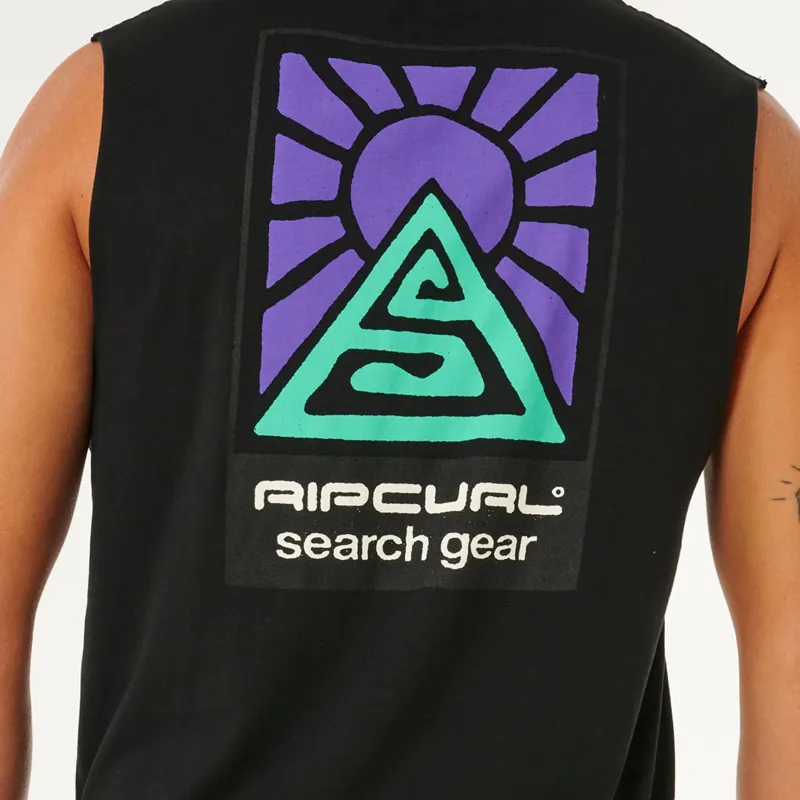 Rip Curl Search Dawn Muscle Tee in Black-3