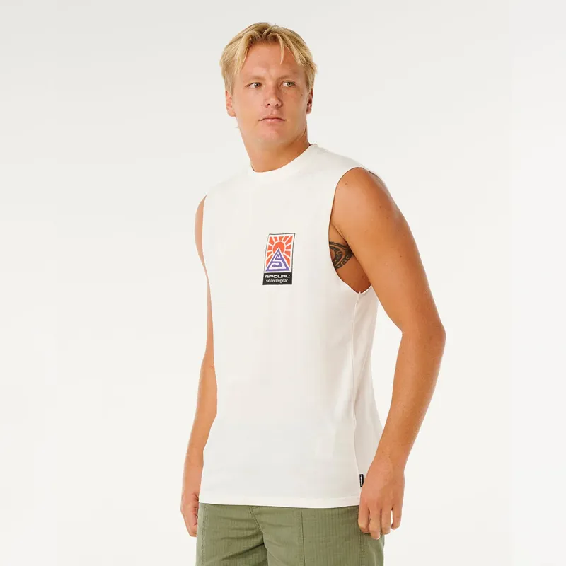 Rip Curl Search Dawn Muscle Tee in Bone-1