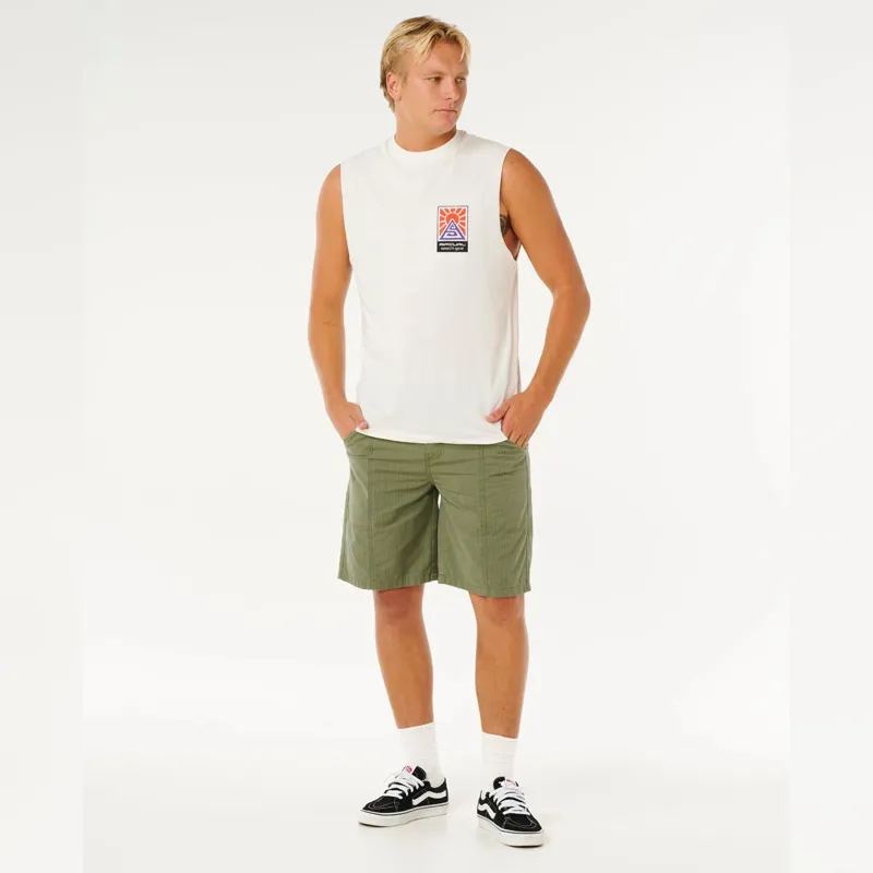 Rip Curl Search Dawn Muscle Tee in Bone-2