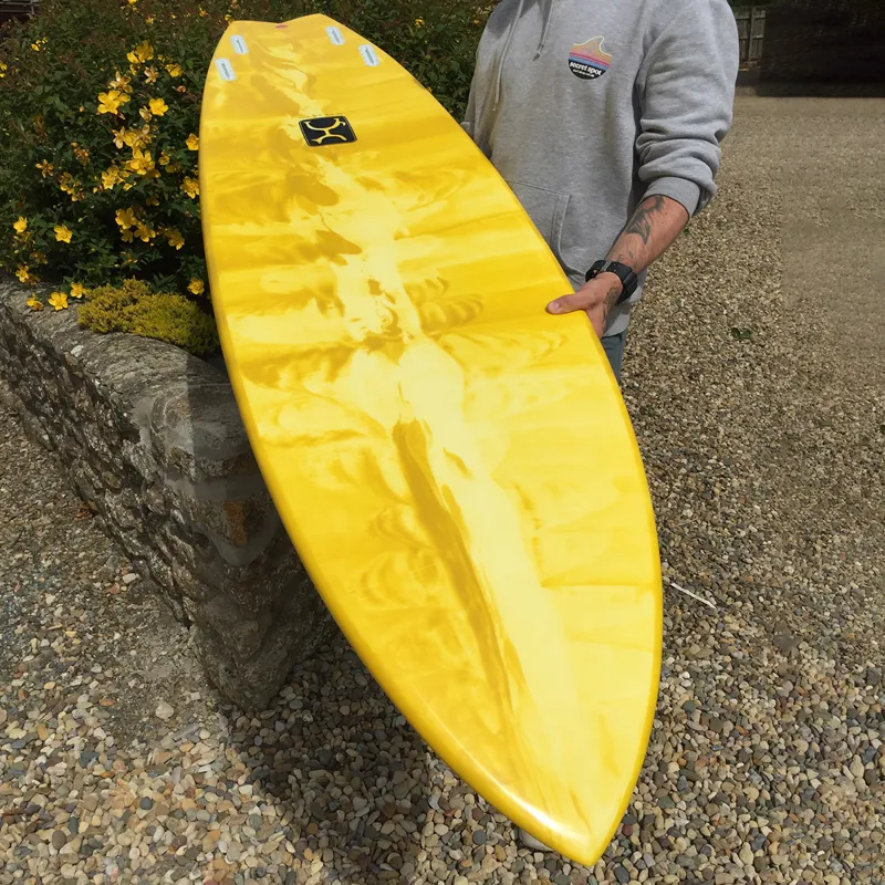 Firewire Thunderbolt Red Seaside and Beyond Surfboard in Latte - Futures-2