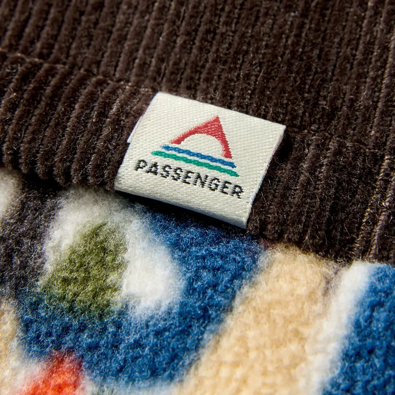 Passenger Set Off Corduroy Fleece in Lost On Purpose Khaki-2