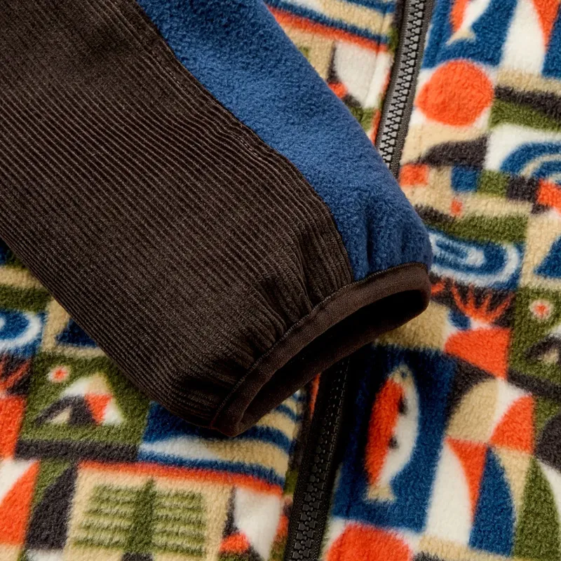 Passenger Set Off Corduroy Fleece in Lost On Purpose Khaki-3