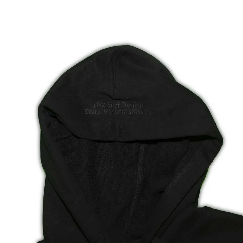 T and C Set YR Rail Hooded Fleece in Washed Black-6