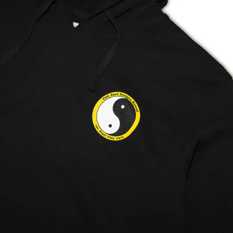 T and C Set YR Rail Hooded Fleece in Washed Black-7