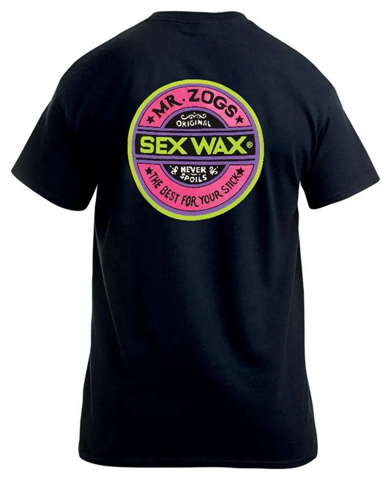 Sexwax Fluro Tee in Black