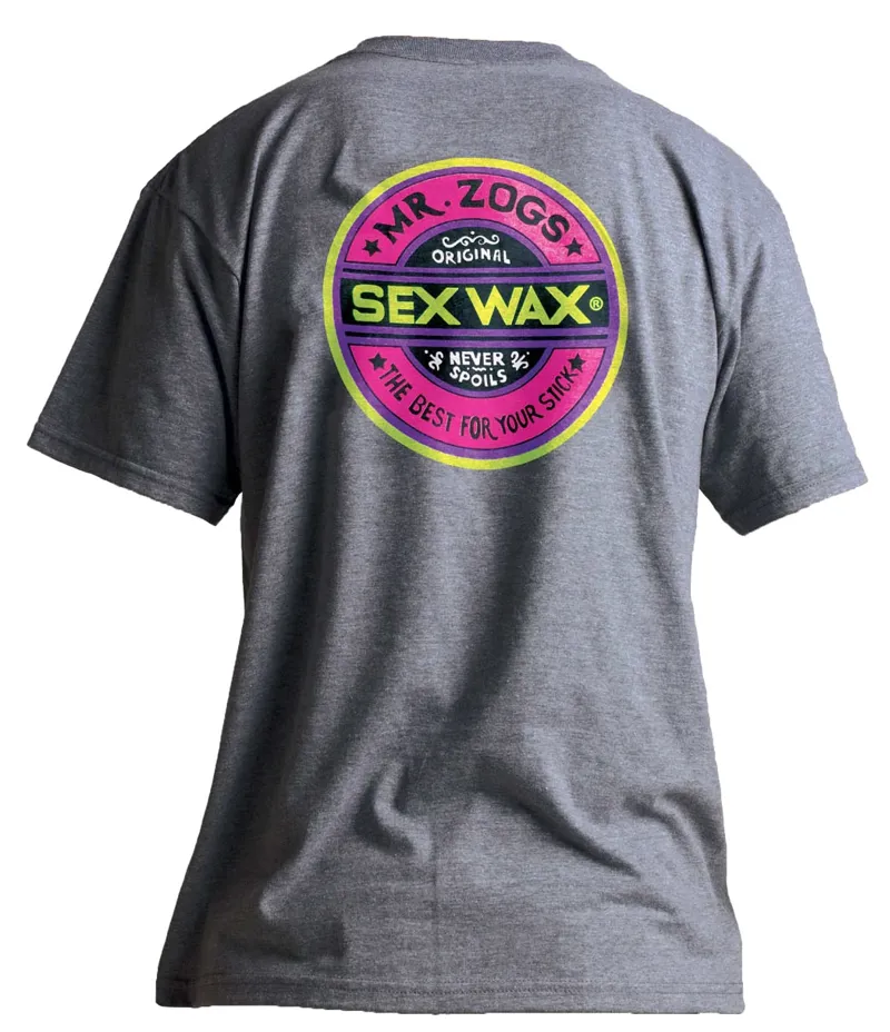 Sexwax Fluro Tee in Dark Heather
