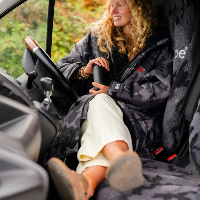 Dryrobe Double Van Seat Cover in Black Camo/Black-2
