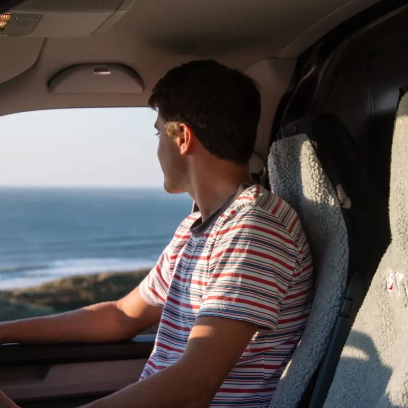 Dryrobe Single Car/Van Seat Cover in Black/Grey-2