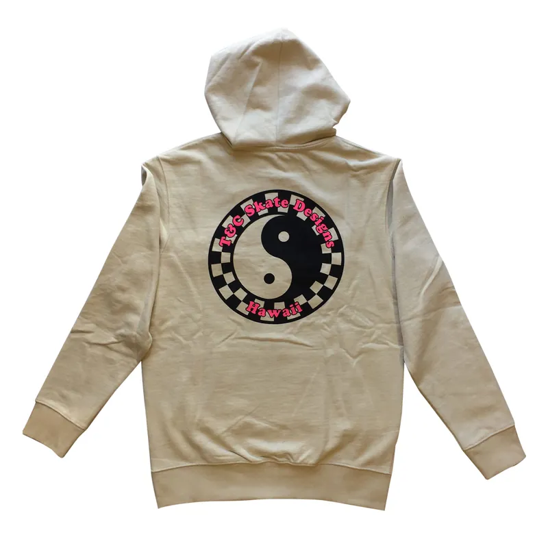 T and C / Skate Logo Hoodie / Cream