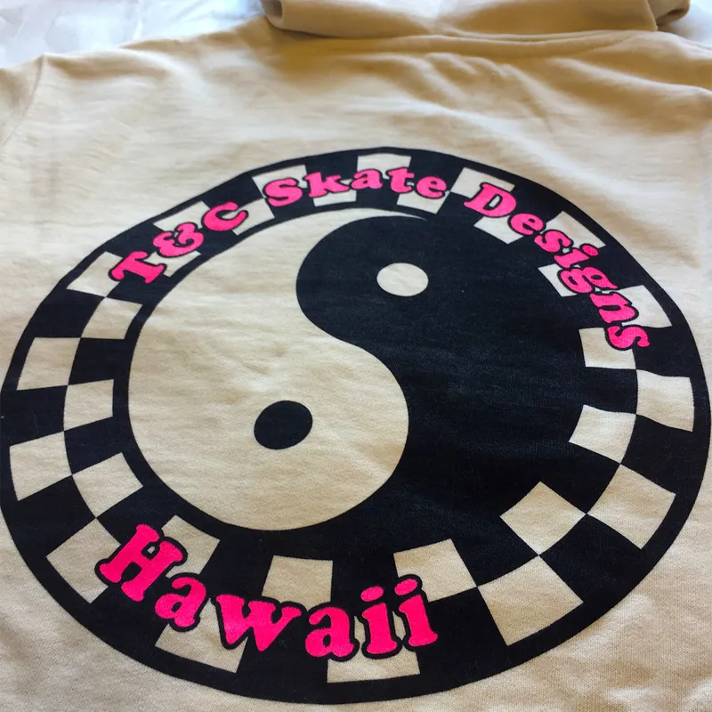 T and C / Skate Logo Hoodie / Cream-2