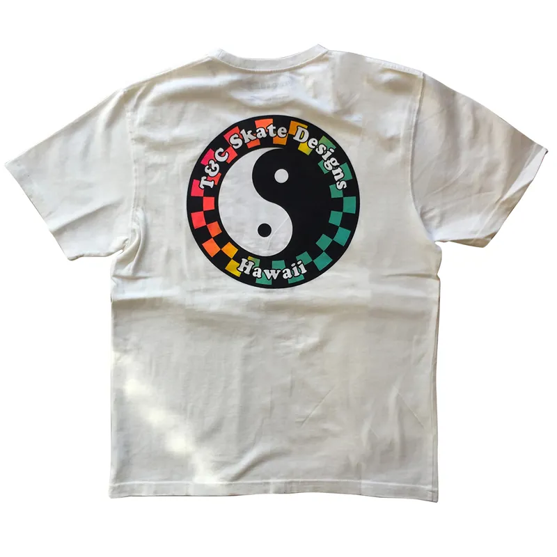 T and C Skate Logo Tee in White