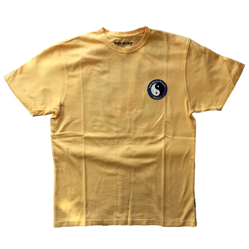 T and C / Skate Logo SS Tee / Yellow-1