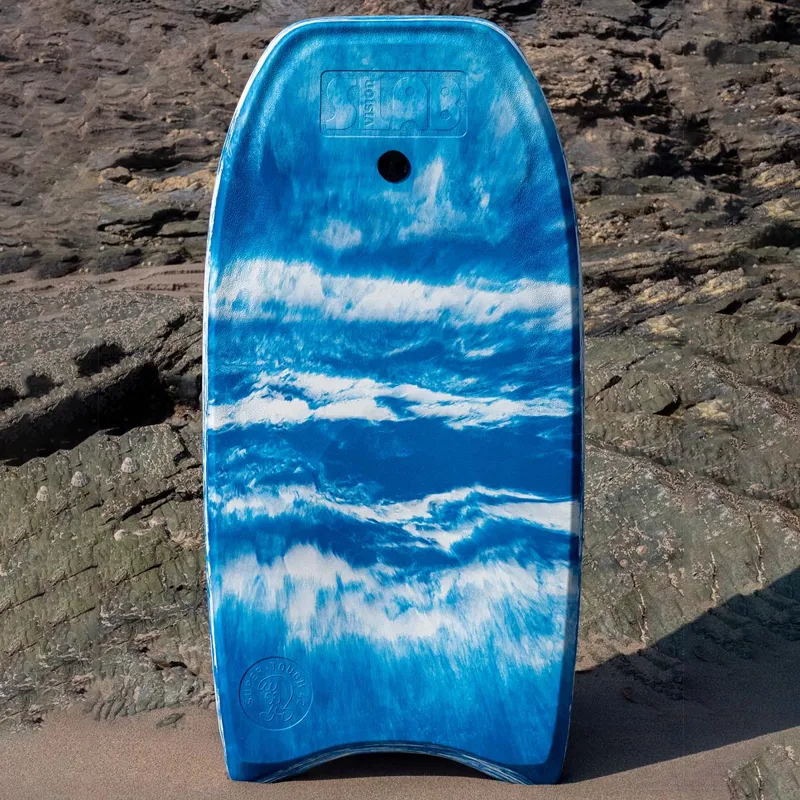 Vision Slab Recycled Bodyboard in Navy/White Marble - 42in-3