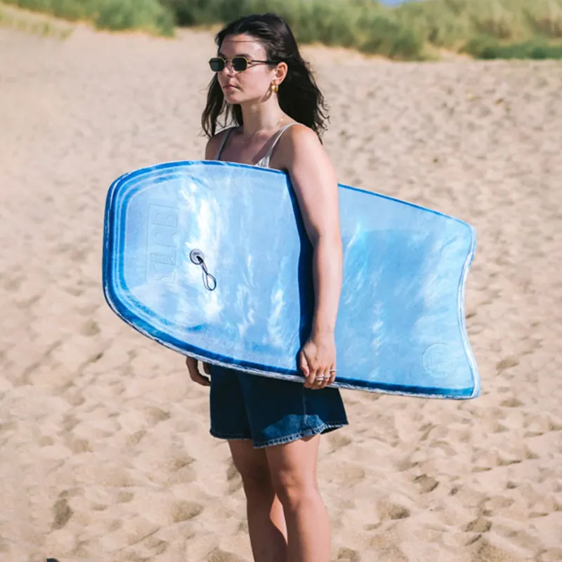 Vision Slab Recycled Bodyboard in Navy/White Marble - 42in-4