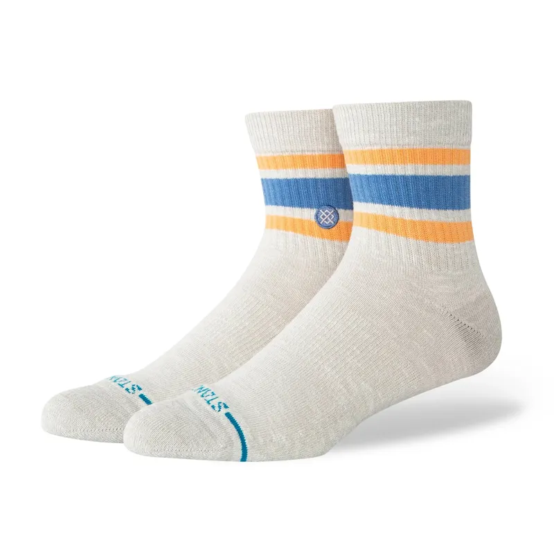 Stance Slub Boyd Quarter Sock in Heather Grey