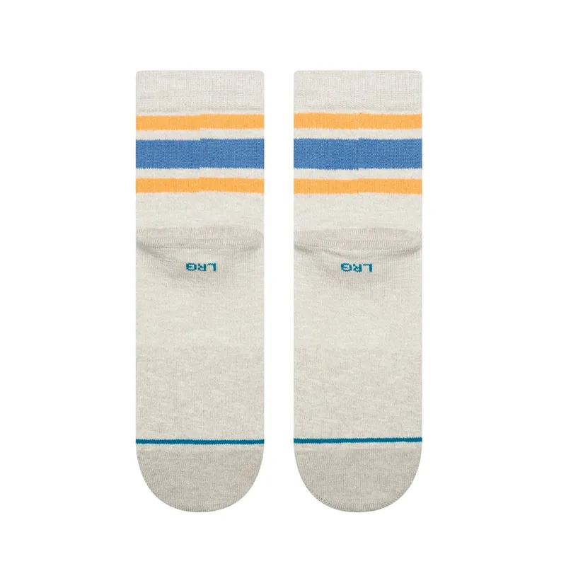Stance Slub Boyd Quarter Sock in Heather Grey-2