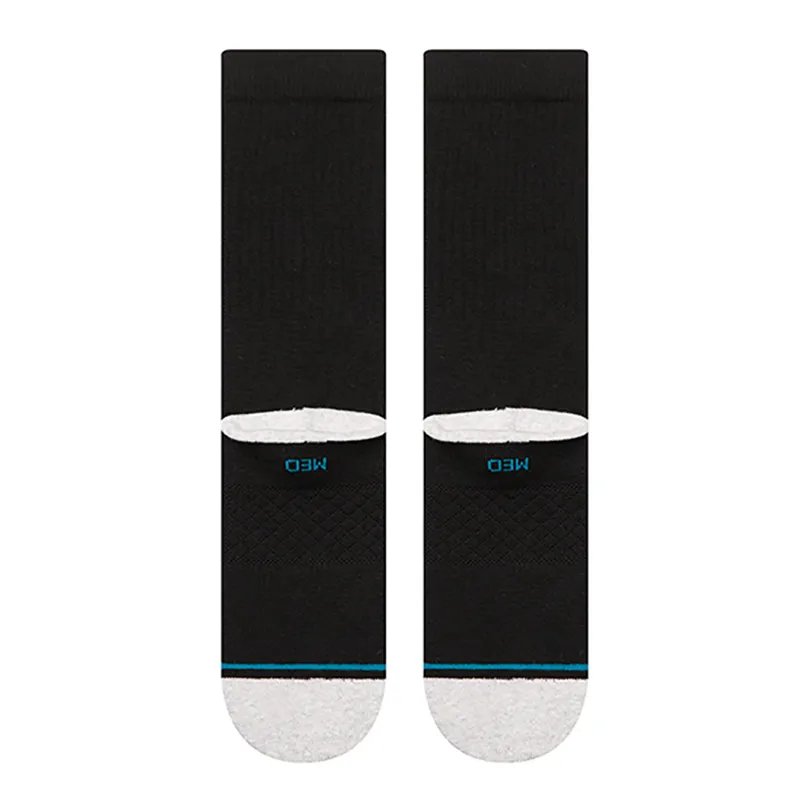 Stance Smashed Crew Sock in Black - SIZE Large-2