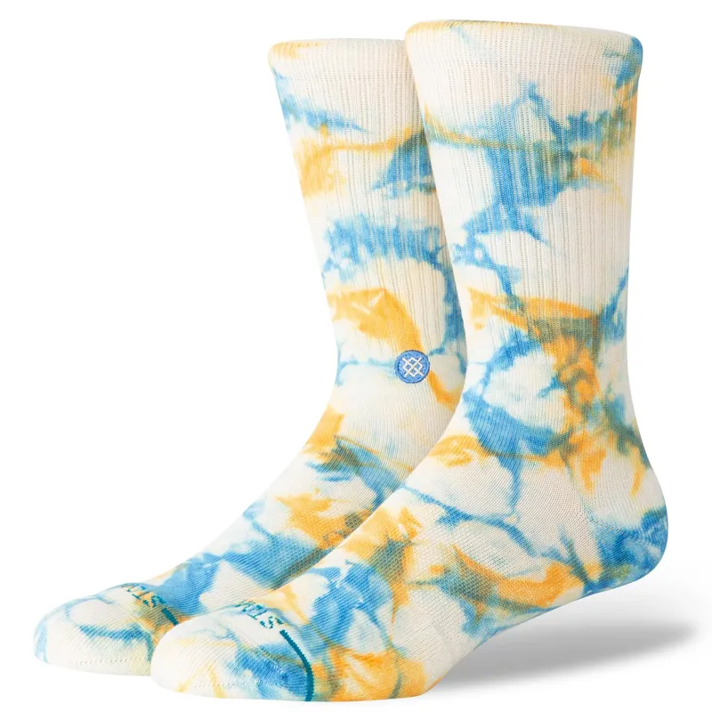 Stance Spotty Dye Crew Sock in Mango