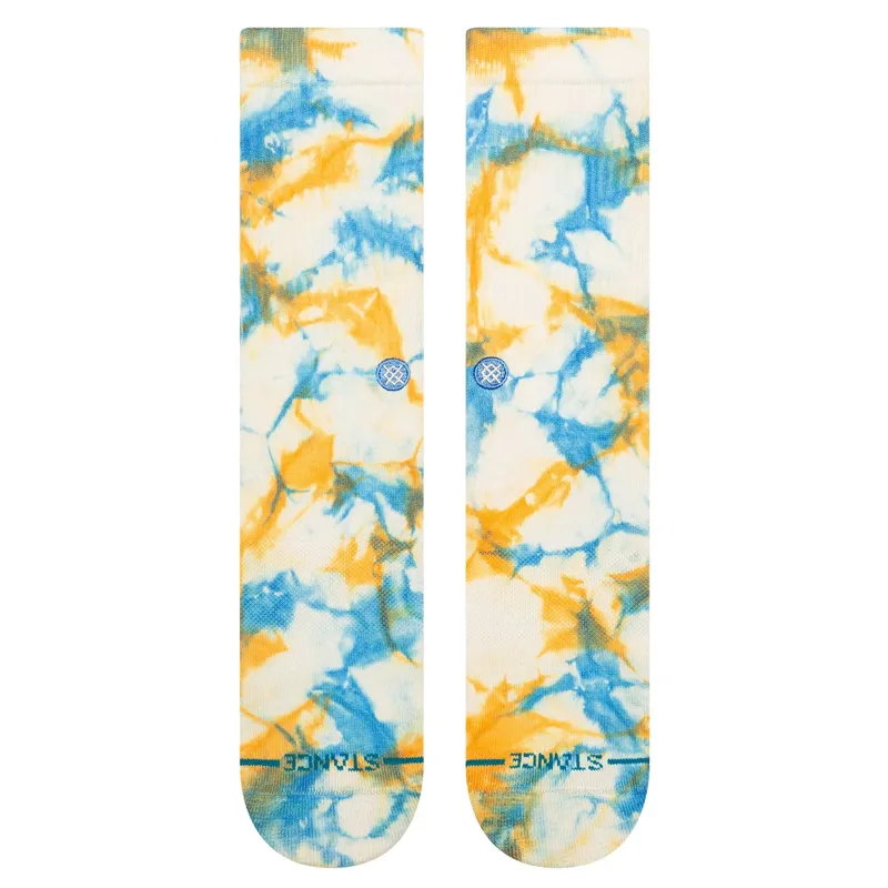 Stance Spotty Dye Crew Sock in Mango-1