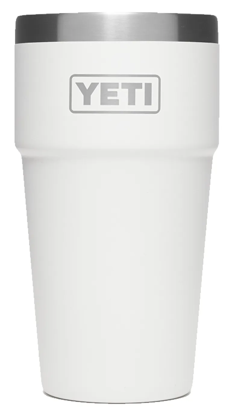 Yeti Rambler 16oz Stackable Pint in White