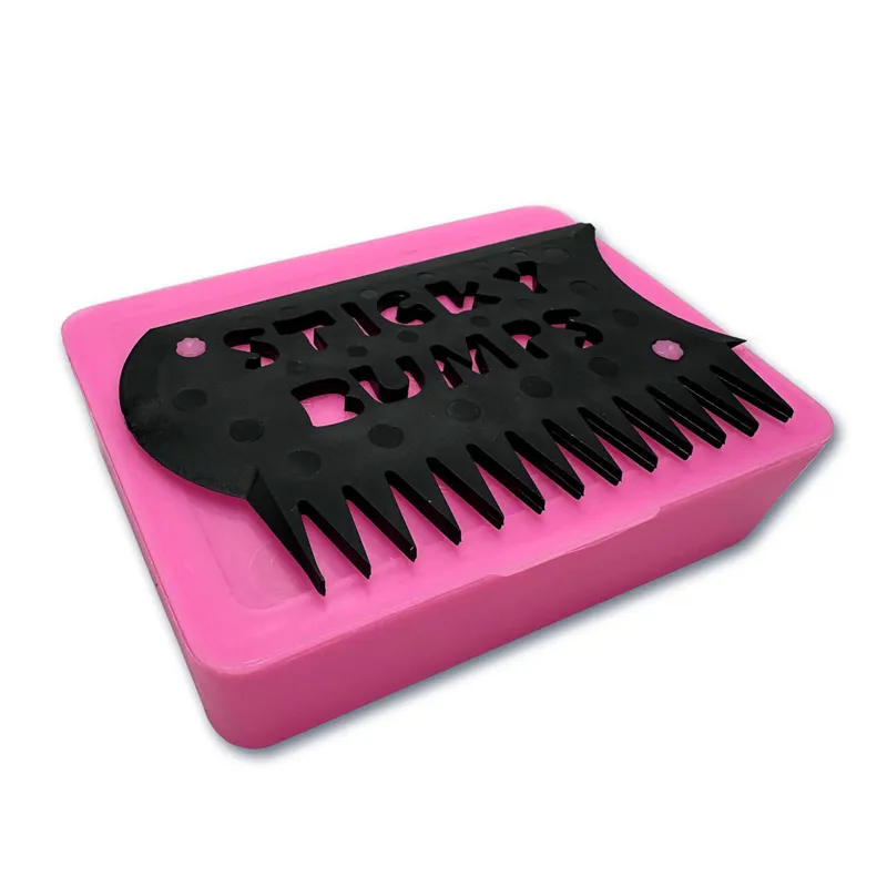 Sticky Bumps Wax Box and Comb in Pink