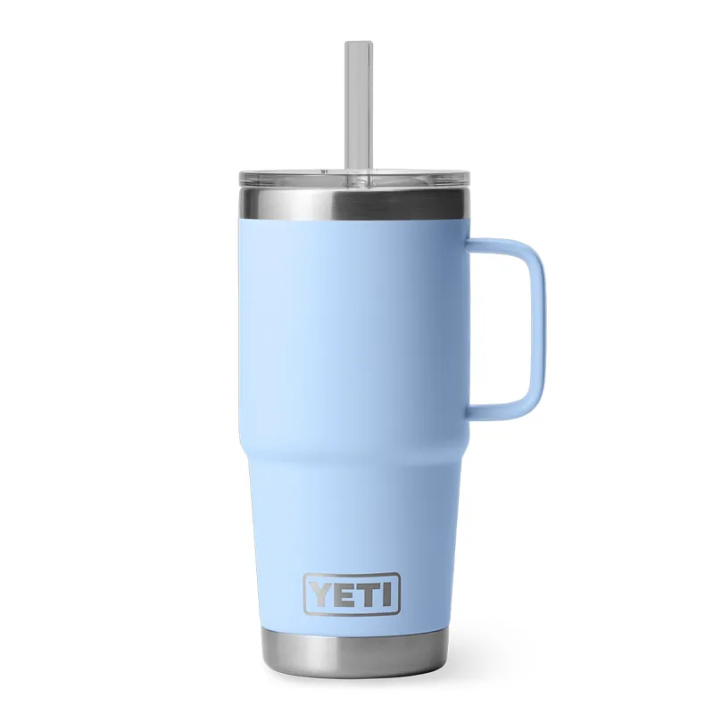 Yeti Rambler 25oz Straw Mug in Big Sky Blue-1