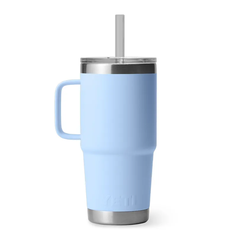 Yeti Rambler 25oz Straw Mug in Big Sky Blue-2