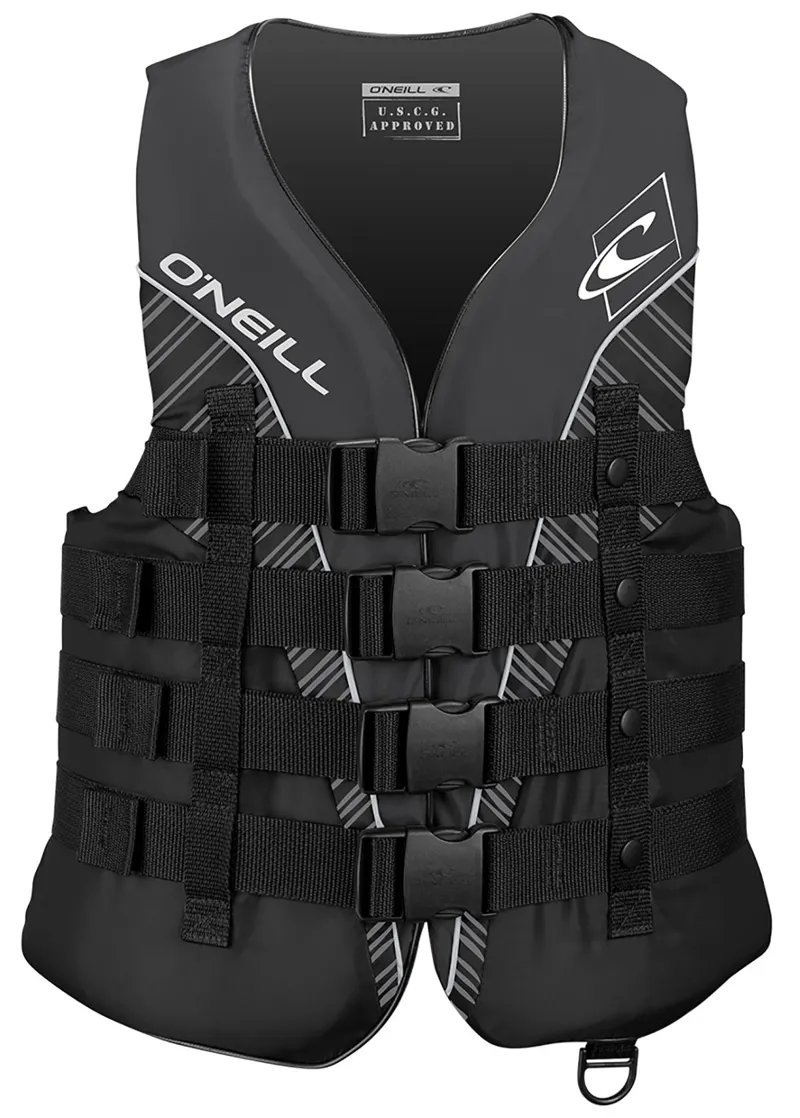 O'Neill SuperLite 50N Adult Buoyancy Vest in Black-Smoke-White