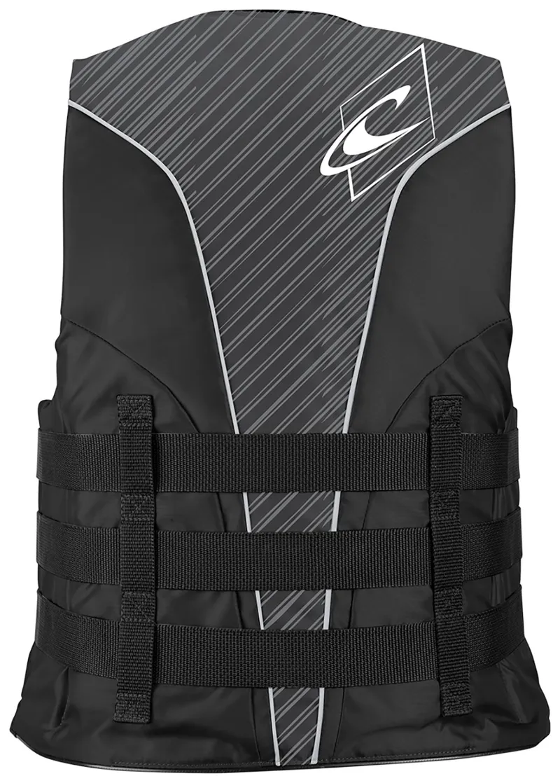 O'Neill SuperLite 50N Adult Buoyancy Vest in Black-Smoke-White-1