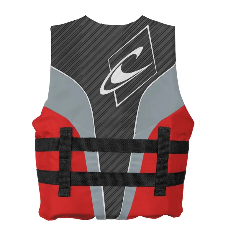 O Neill SuperLite 50N Youth Buoyancy Vest in Graphite-Red-1