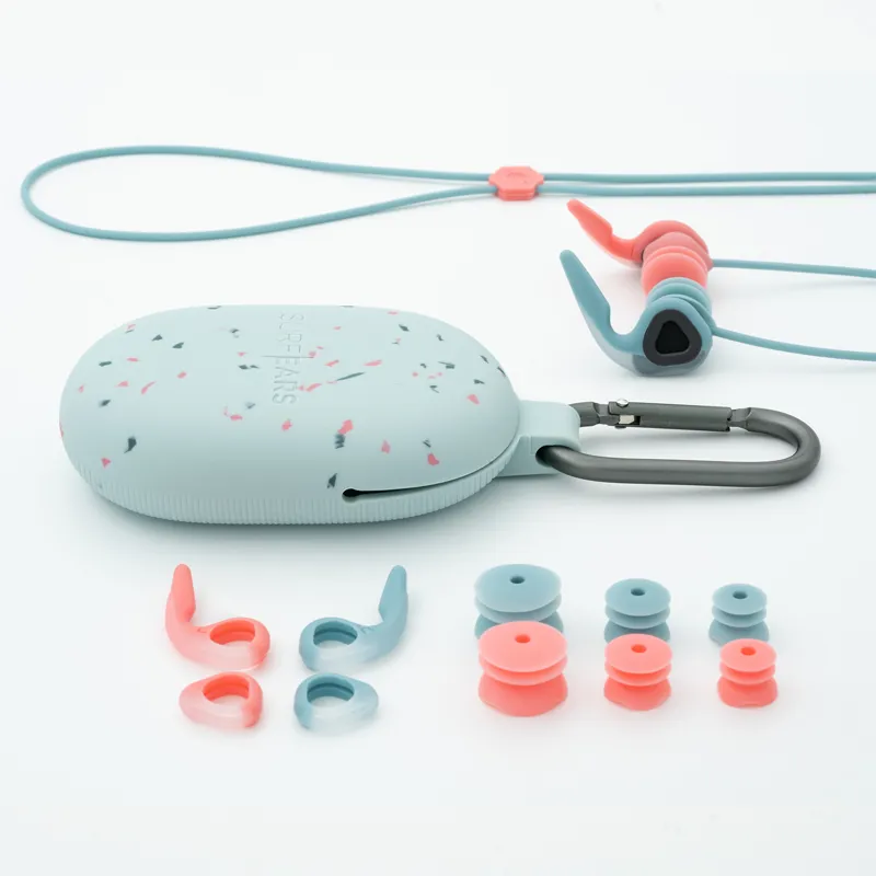 Surf Ears 4.0 Ear Plugs in Coral/Sky-2