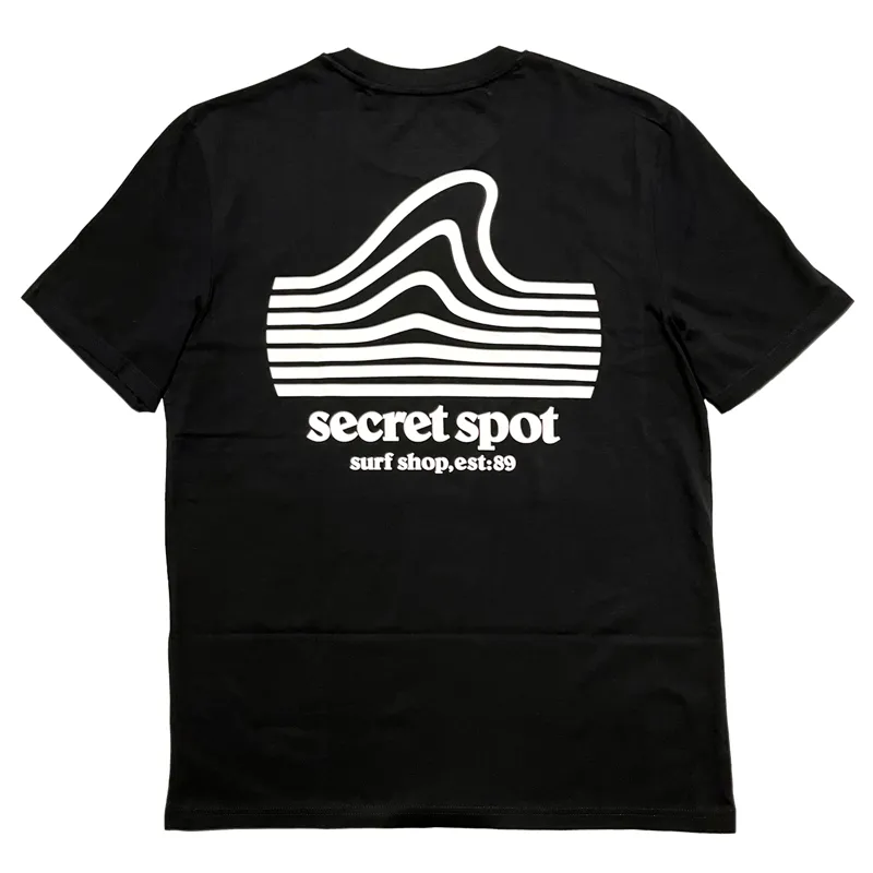 Secret Spot Logo T-Shirt in Black/White