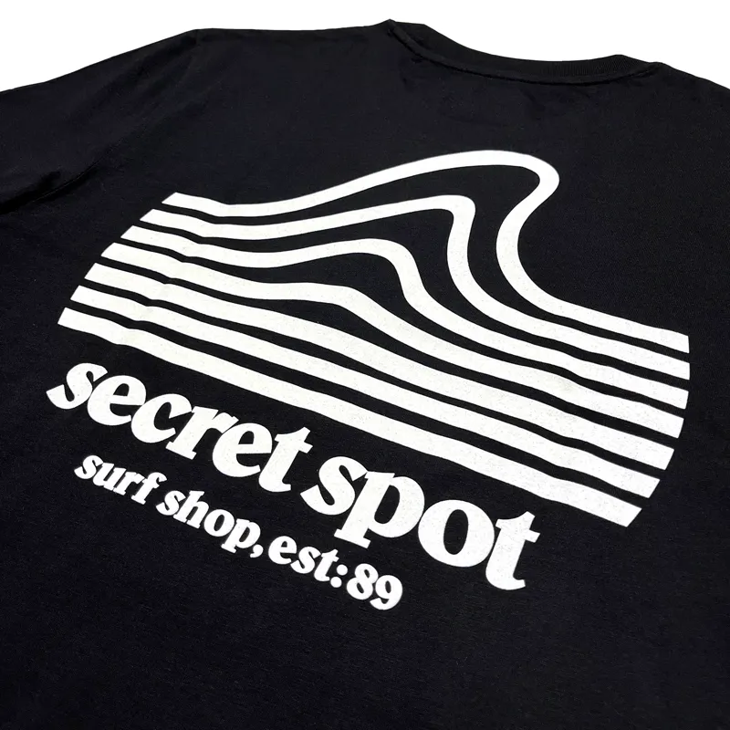 Secret Spot Logo T-Shirt in Black/White-1
