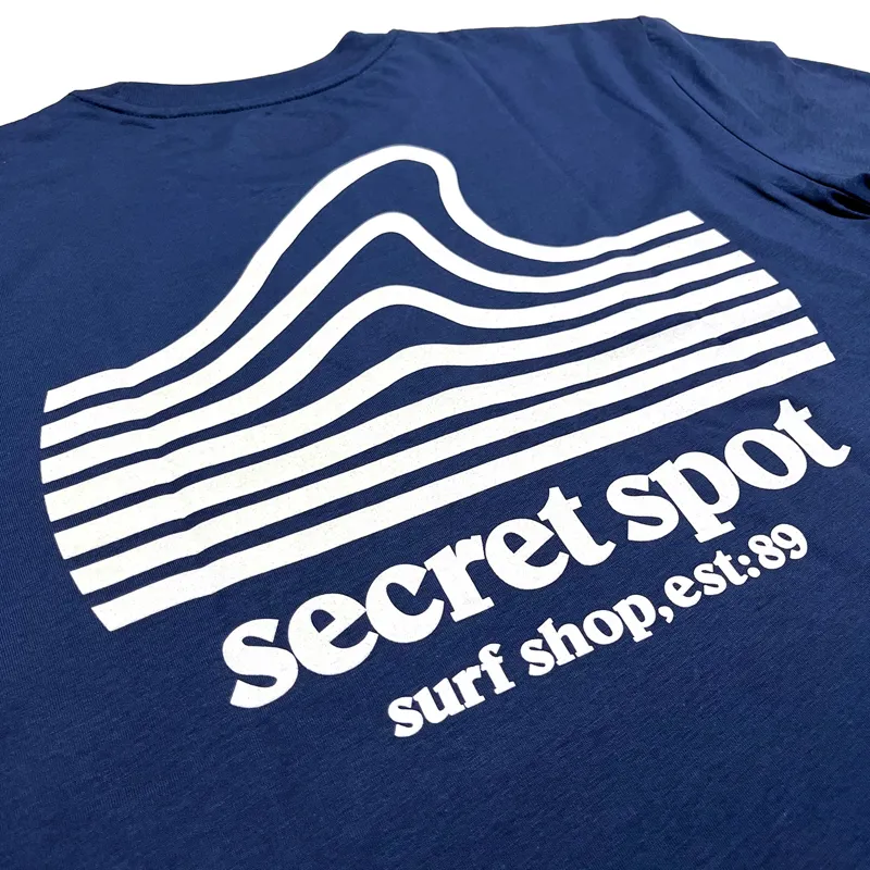 Secret Spot Logo T-Shirt in Deep Teal/White-1