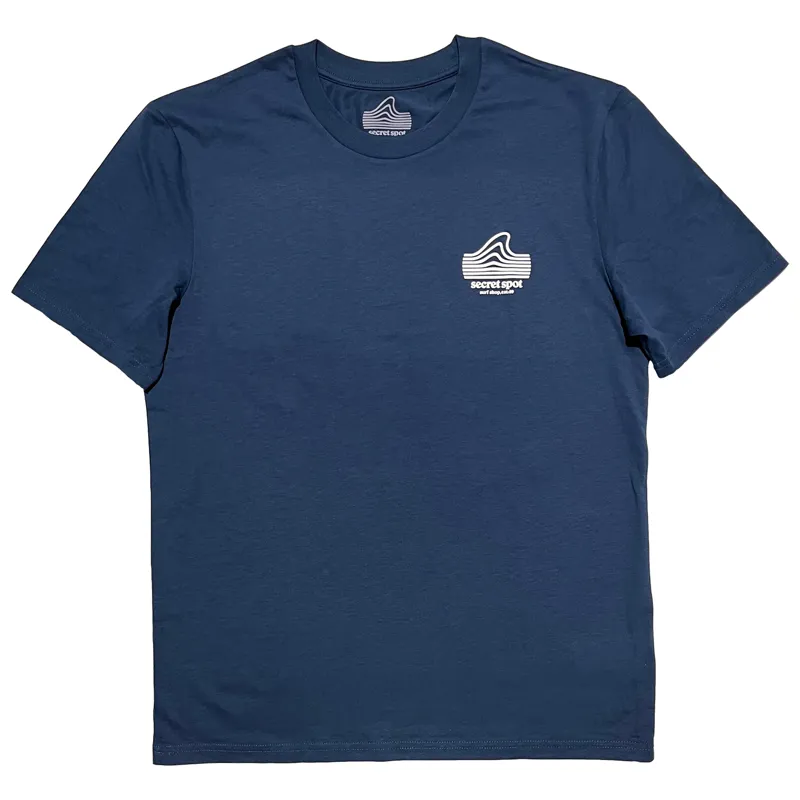 Secret Spot Logo T-Shirt in Deep Teal/White-2