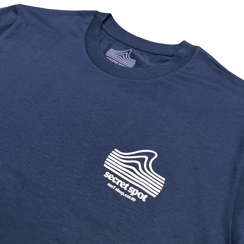 Secret Spot Logo T-Shirt in Deep Teal/White-3
