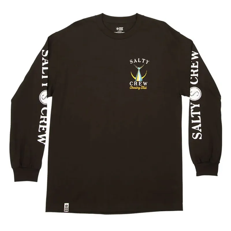 Salty Crew Tailed Long Sleeve Tee in Black-1
