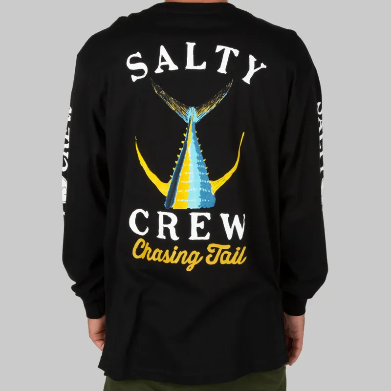 Salty Crew Tailed Long Sleeve Tee in Black-2