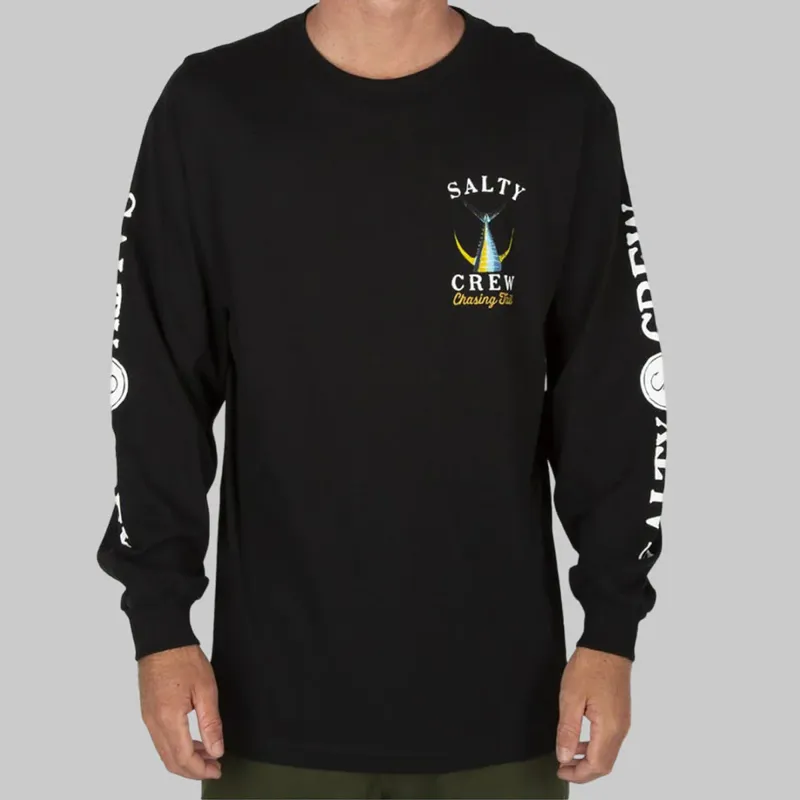 Salty Crew Tailed Long Sleeve Tee in Black-3