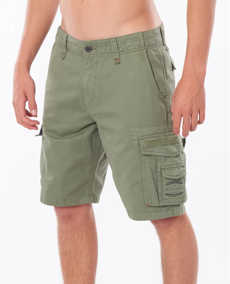 Rip Curl Trail Cargo Walkshort in Mid Green