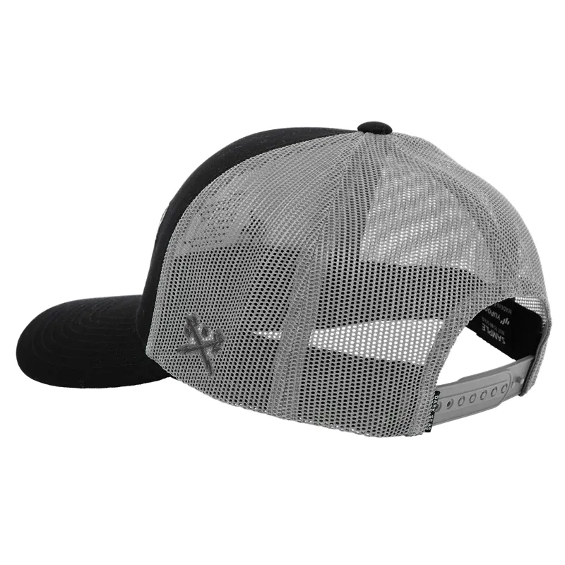 Dark Seas Transom Cap in Black/Silver-1