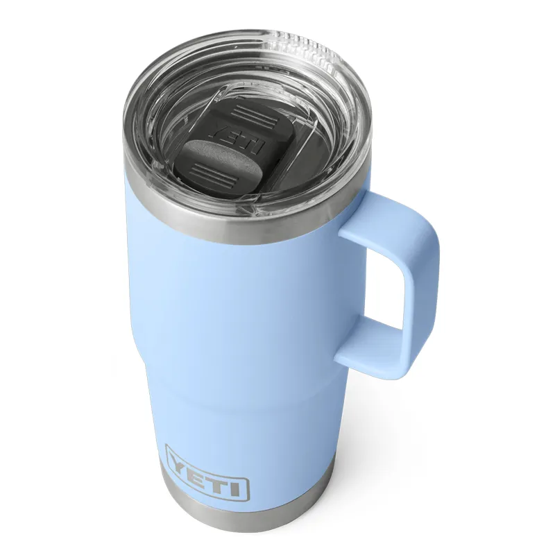 Yeti Rambler 20oz Travel Mug in Big Sky Blue