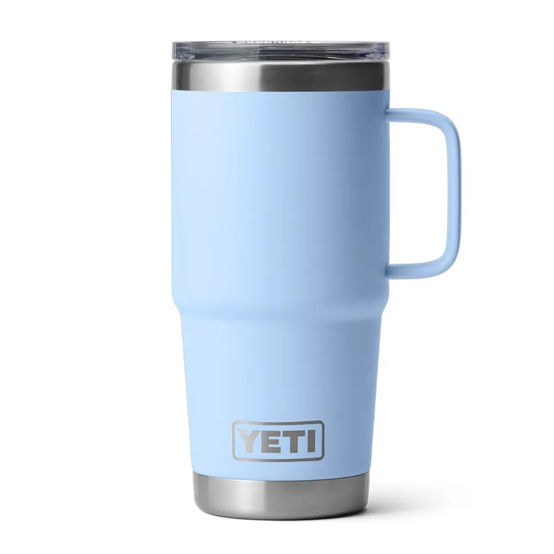 Yeti Rambler 20oz Travel Mug in Big Sky Blue-1