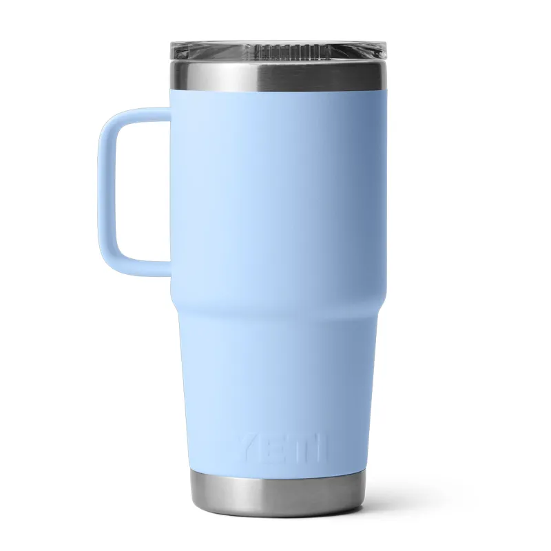Yeti Rambler 20oz Travel Mug in Big Sky Blue-2