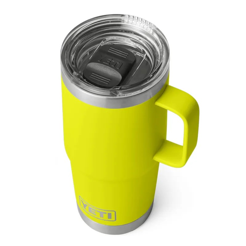 Yeti Rambler 20oz Travel Mug in Firefly Yellow