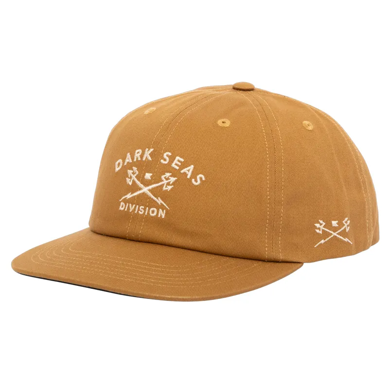 Dark Seas Tridents Low Pro Cap in Light Brown
