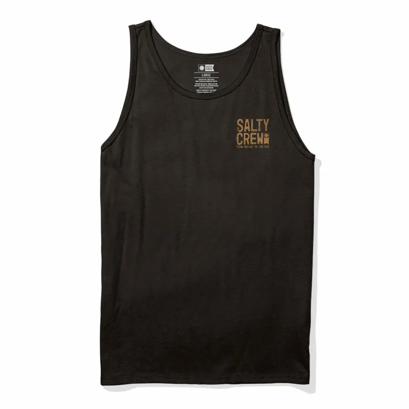 Salty Crew Tried And True Tank Tee in Black-1