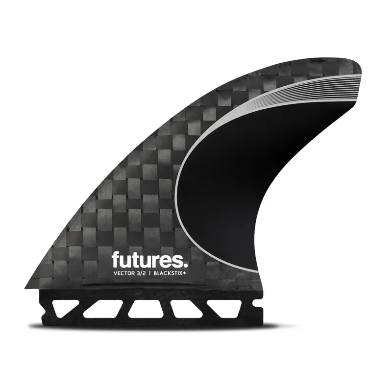 Futures Fins Vector 3/2 Blackstix Large Tri Fin Set